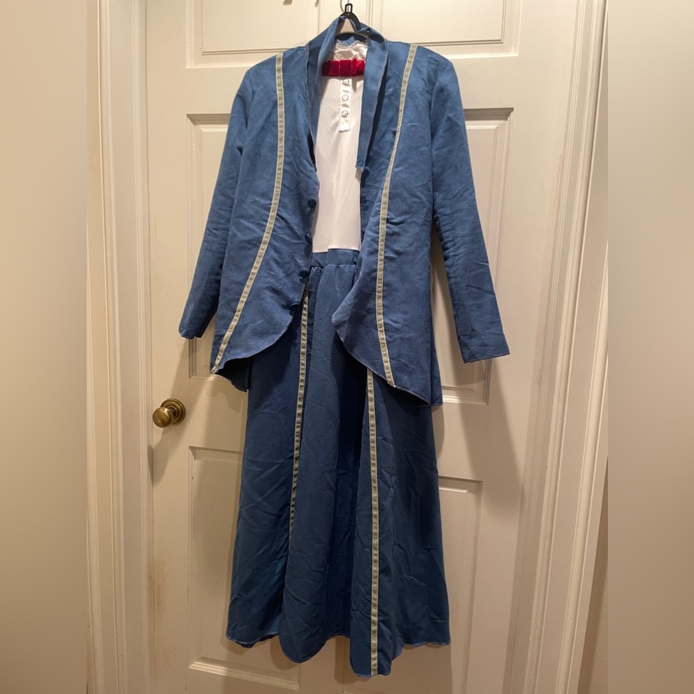 Mary Poppins costume. Dress, jacket and hat. Size Medium